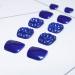 Yienate Chic Blue Bling False Toenails - Full Diamond Summer Fake Nail Tips for Brides | 24-Hour Nail Art - Buy Online on GoSupps.com