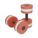 Sports Aquatic Dumbells Set, 2PCS Water Aerobic Exercise Foam Dumbbell Pool Resistance,Water Aqua Fitness Barbells Hand Bar Exercises Equipment for Weight Loss (Orange)