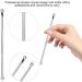 Healifty Removal Needle 2 Sets of 5pcs Needles Facial Blackhead Cleansing Tool with Storage Case Inner Mirror 1 count (Pack of 1) Silverx2pcs - Buy Online on GoSupps.com