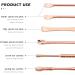 Stainless Steel Ear Wax Removal Kit | 6-in-1 Ear Cleaner Set with Keychain Storage Box - Rose Gold - Buy Online on GoSupps.com