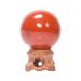 Ornament 1pc Natural Crystal Spheres Stone Decorations Arts Crafts Red Jasper Ball for Fengshuifor Fengshui Decoration Gift Decoration Stone Collection (Color : 1pc 70mm)