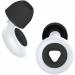 Silicone Earplugs for Noise Reduction Reusable Soft Ear Plugs for Sleep Work Study - 6 Ear Tips in S M L - 30dB Noise Cancelling (Black White Black) Black White Black 1 count (Pack of 1)