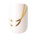 KISS Voguish Fantasy Press On Nails - Glam & Glow White Short Squoval | 28 Nails & Nail Glue Included - Buy Online on GoSupps.com