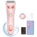 Multi-Functional Women's Portable Epilator electrical razor for women 2-in-1 electrical women's razor painless rechargeable hair trimmer for face poor legs armpits (pink)
