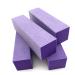 Tachibelle Premium Made in Korea 4-way Buffer 100/180 Grit Premium Nail File Buffing Block (Purple with White) (10PCS)
