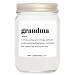 YouNique Designs Grandma Candle 7 Ounces Grandma Gifts from Grandchildren Gift for Grandma Who Has Everything White All Natural Soy Vegan Aromatherapy Candles Scented (Lavender & Vanilla)