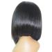 AmyGline Women's Black Brazilian Short Straight Bob Wig - Fashionable Side Parted Hairstyle - Buy Online on GoSupps.com