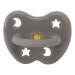 HEVEA pacifier Shiitake Grey natural rubber - star & moon round (from 3 months)