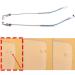 VekkEr Eyeglass Temple Replacement - 1 Pair Metal Temples for Rimless 2-Hole Glasses - Durable Blue Eyeglass Repair Parts for International Shipping - Buy Online on GoSupps.com