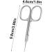 Stainless Curved Blades Nail Scissors | Nail Maintenance Toenail and Fingernail Scissor - Stainless Steel Curved Eyebrow Scissors for Beard/Nose Hair/Mustache/Eyelash Grooming Tool - Buy Online on GoSupps.com