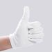 10 Pairs of Large Pure Cotton White Gloves Cotton Gloves for Treating Hand Eczema Overnight Gloves Moisturizing and Repairing Gloves Suitable for Dry Hands - Buy Online on GoSupps.com