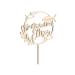 Alsino Cake Topper personalizes communion and confirmation confirmation - cake stick cake attachment with an individual name and date select material: Birch multiplex
