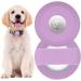 PKQtop protective cover compatible with Apple Airtag PET collar silicone protection case for airtails anti-wost locator protective cover compatible with airtag for dog collar school bag purple