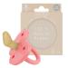 HEVEA pacifier made of natural rubber jaw-friendly shape for 3-36 months single pack (coral pink)