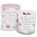 40th Birthday Candle Makes a Great Gift for 40th Birthday Gifts - Ideal for Fortieth Birthday Gift SOYA Candle with Rose Quartz and Rose Petals