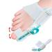 Upgraded Bunion Corrector for Women & Men Adjustable Knob Bunion Splint for Bunion Relief Orthopedic Bunions Correction with Non-Slip Big Toe Separators White
