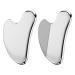 Landrain 2 pieces Gua Sha stone stainless steel heart shape facial massage Guasha stone