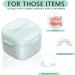 Denture Box Dental Bath with Strainer Portable False Teeth Storage Container Dual Purpose Hygienic Denture Case for Storage and Immersion of Mouthguards Retainers and Dental Appliances (White) - Buy Online on GoSupps.com