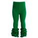 HOOLCHEAN Baby Toddler and Little Girls Cotton Ruffle Leggings 6-12 Months Green