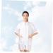 FRCOLOR Men's Hair Dyeing Clothing Actually Easy Clean Stylist Coat Cover While Vests Running Vest Men's Hair Dye Short Sleeve Woman Hair Dyeing Clothing Zip Jacket - Buy Online on GoSupps.com