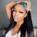 Jakejay Headband Wigs for Black Women - Synthetic Brazilian Ombre Long Straight 22in Blonde & Black Styles - Buy Online on GoSupps.com