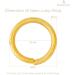 BEADNOVA 6mm Gold Open Jump Rings for Keychains & Necklace Repair (300Pcs) - Buy Online on GoSupps.com