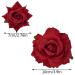 Topbuti Rose Hair Clip Set - 4 Pcs Fabric Rose Flowers in 2 Sizes for Women, Girls, Wedding, Party - Red Floral Hairpin & Brooch - Buy Online on GoSupps.com