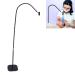 6W LED Nail Ultraviolet Lamp with Foot Switch Gooseneck Flexible Hose Adjustment Detachable Head Gel Nail Lamp Floor Lamp for Gel Nails