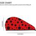 Ladybug Pattern Microfiber Hair Towel Wrap - Super Absorbent & Quick Dry for All Hair Types | Coral Velvet Softness - Buy Online on GoSupps.com