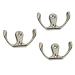 jojofuny Robe Hooks 30 pcs Door Clothes Hat Wall Bathroom Creative Robe Hook Zinc Hooks Hanger Alloy for Bedroomsilver mediumx3pcs Silverx3pcs