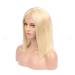 Buy Mila 10/25cm Short Bob Real Hair Wig - Blonde 613# | 100% Virgin Brazilian Human Hair Full Lace Wig | 130% Density - Buy Online on GoSupps.com