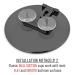 Shower Shaving Mirror with Anti-Fog Spray, Suction Cups & Hook - Portable, Shatterproof Surface - 6 Wide Black - Buy Online on GoSupps.com