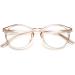 Vevesmundo Vintage Blue Light Filter Reading Glasses | Anti-Blue Light Visual Aid for Men & Women | Transparent Light Brown 2.0x - Buy Online on GoSupps.com