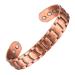 Enermagix magnetic copper bracelets for men and women 99.9% solid copper magnetic cuffs with powerful magnets (3509 Gauss each)