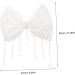 FRCOLOR Girl Hair Accessories Girls Hair Accessories Pearl Hair Clips Bridal Hair Accessories Fringe Trim Girl Bows Pearls Hair Bow Girls Hair Bows White Miss Metal Headgear Wedding - Buy Online on GoSupps.com