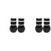 Trixie 19522 Dog Socks Anti-Slip S-M 2 pcs. black (pack of 2) natural S/M (pack of 2)