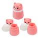Minkissy 9-Piece Baby Powder Puff Kit and Storage Dispenser Set - Pink Sponge Puffs for Travel and Home Use - Buy Online on GoSupps.com