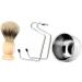Minkissy 3 Sets Shaving Tool - Wooden Straight Razor & Brush for Men's Grooming | International Shipping - Buy Online on GoSupps.com