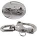 NRC&XRC Swivel Eye Snap Shackle Quick Release Bail Rigging Sailing Boat Marine Stainless Steel Clip Pair 2-3/4 - Silver - Buy Online on GoSupps.com