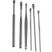 6-Piece Black Ear Wax Removal Kit with Storage Bag - Stainless Steel Ear Cleaner Tools for Home Use - Buy Online on GoSupps.com
