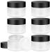 WINSDL cream can empty 30ml cream bottle 6 pieces/set improved matt thick glass can be used to absorb a variety of cosmetics ointment safe and reliable