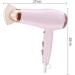 Portable Hair Dryer Foldable/2200W/Fast Dry/Negative ion Blow Dryer Constant Temperature Hair/Multi-Speed Adjustment/Travel/Household Hair Dryer 27*28CM Pink - Buy Online on GoSupps.com