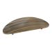 Parcelona French Oval Grey Beige Celluloid Acetate Automatic Hair Clip Barrette