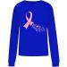 Yihaojia Women's Pullover Tops Long Sleeve Sweatshirt Breast Cancer Awareness Shirt Pink Ribbon Love Heart Printed Tshirts Blue#57 Medium - Buy Online on GoSupps.com