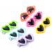 12 Pcs Pet Hair Clips Heart Sunglass Shaped Alligator Hair Clips Hair Barrettes Hair Accessories for Small Dog Cat Puppy (Color Random)