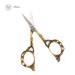 EBANKU Vintage Stainless Steel Manicure Scissors - Precision Beauty Grooming Tool for Nail, Facial Hair, Eyebrow, Eyelash, Nose Hair - Gold - Buy Online on GoSupps.com