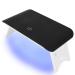 Pongnas Foldable UV-LED Gel Nail Lamp - Portable 24W Nail Dryer with Sensor for Fingernail & Toenail Polishes - Black - Buy Online on GoSupps.com