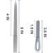 Stainless Steel Sword and Rectangle Nail Files - 2 Pack with Diamond Grit 100/180/240 - Non Slip Handle - for Natural and Acrylic Nails - Buy Online on GoSupps.com