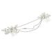 WOFASHPURET 1Pc double hair comb Wedding Crystal Hair Comb Bridal Hair Combs wedding jewelry for bridesmaids crystal hair chain hair pin jewelry French rhinestones flowers Miss white
