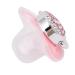 Bling Baby Pacifier - Rhinestone Teething Toy Soft Silicone Dummy Crown Design Size M (Pink) - International Shipping Available - Buy Online on GoSupps.com